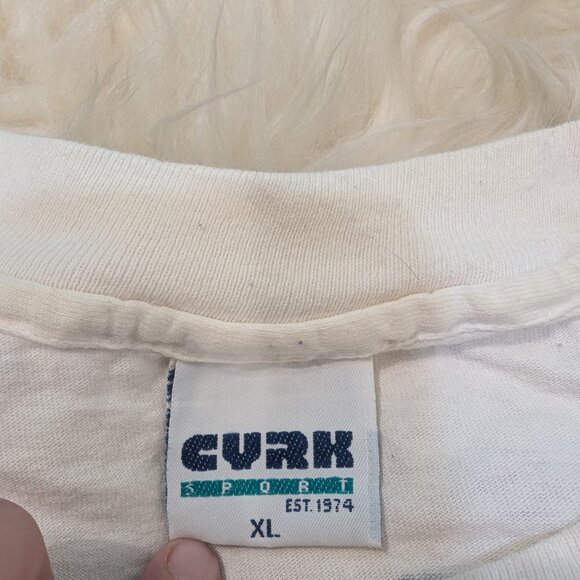 CYRK Sport Men's White Cotton Bermuda-TE Crew Neck Short Sleeve T-Shirt Size XL - Picture 5 of 9